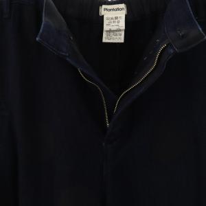 plantation ドット ワイド デニムパンツ 2 インディゴ ブラック /ES OS