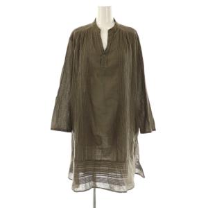 コットン チュニックシャツ LL ブラウン /ES OS