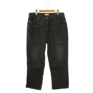 デニムパンツ ジーンズ ストレート LL 黒 ブラック /AT OS