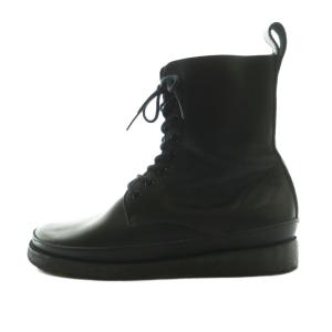 レースアップブーツ ショートブーツ 黒 ブラック /SS OS
