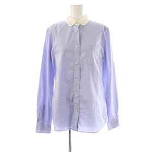 ボタンダウン長袖シャツ 6 サックスブルー ホワイト 35782U /DO OS