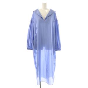 セーラーカラー ロングワンピース F ブルー /ES OS