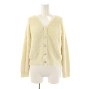 ニットカーディガン シャギー F アイボリー /ES OS