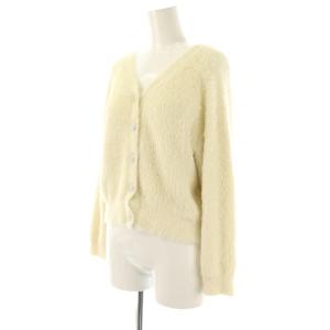 LOUNIE ニットカーディガン シャギー F アイボリー /ES OS