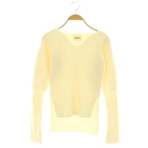 メリノウールリブニットセーター XS アイボリー /SS OS