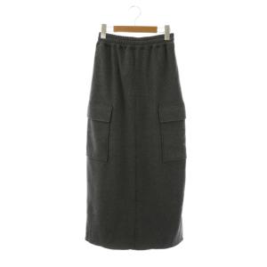 AP STUDIO取り扱い 24AW ウォームスウェットカーゴスカート タイトスカート ロング 34 グレー