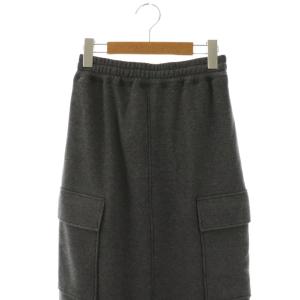 EVERYDAY I LIKE AP STUDIO取り扱い 24AW ウォームスウェットカーゴスカート タイトスカート ロング 34 グレー