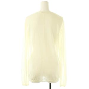 Plage Co/Ny Sheer クルーネックプルオーバー ニット セーター クリーム色 /ES OS