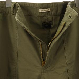 JOHNBULL Attick by 25SS ミリタリーワイドパンツ S カーキ