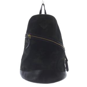 カモフラ柄リュックサック 切替 黒 ブラック モスグリーン /SR37 SH