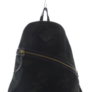 VIOLA d'ORO カモフラ柄リュックサック 切替 黒 ブラック モスグリーン /SR37 SH