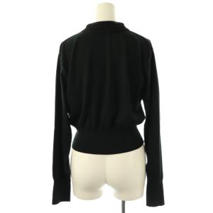 Mame Kurogouchi Detachable Embroidery Collar Knitted Cardigan