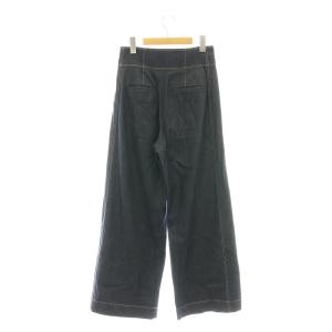 ANAYI 24SS デニムライクワイドパンツ ストレート 36 インディゴ /CX OS