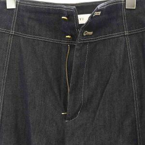 ANAYI 24SS デニムライクワイドパンツ ストレート 36 インディゴ /CX OS