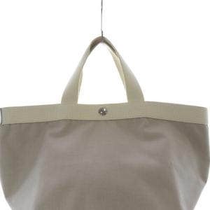 Hervé Chapelier トゥモローランド別注 コーデュラ舟型トートバッグ ハンドバッグ グレージュ 707C /SR13