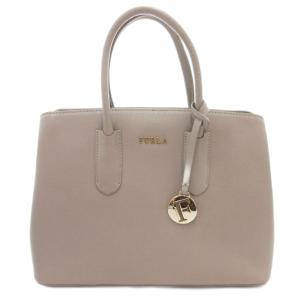 ハンドバッグ ショルダー 2WAY ロゴ チャーム グレージュ /AE