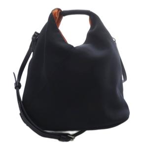 MM6 ナイロン ジャパニーズ ショルダーバッグ ハンドバッグ 2way 黒 ブラック S54WD0106