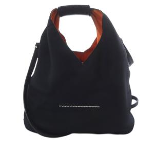 Maison Margiela MM6 ナイロン ジャパニーズ ショルダーバッグ ハンドバッグ 2way 黒 ブラック S54WD0106