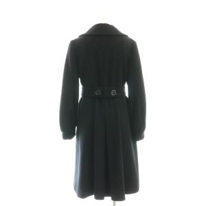 ADORE カシミヤウール ベルテッド コート チェスター ロング 36 黒 ブラック /AT OS