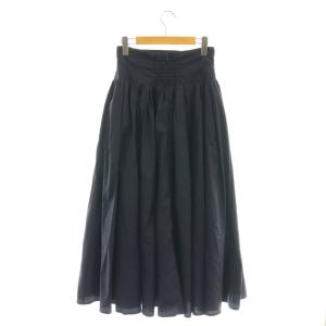 CELFORD HANAE MORI フレアタフタスカート マキシ ロング 36 紺 ネイビー /AT OS