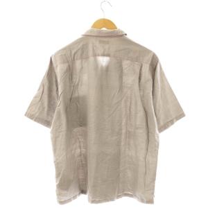 COMME des GARCONS HOMME AD2003 オープンカラーシャツ 開襟シャツ 半袖 グレー HJ-B081 /DF OS