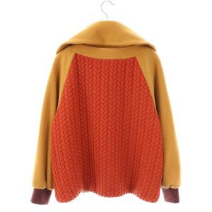 Jocomomola de Sybilla ニットジャケット フリース 40 茶 ブラウン オレンジ /AT OS