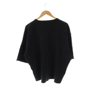 Ron Herman 25SS リサイクルコットン スムース ニットティー Tシャツ カットソー M ブラック /ES OS