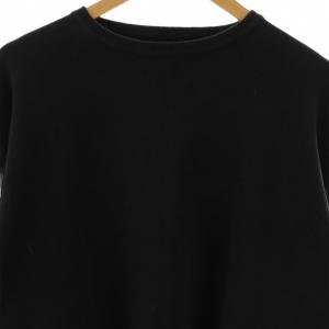 Ron Herman 25SS リサイクルコットン スムース ニットティー Tシャツ カットソー M ブラック /ES OS