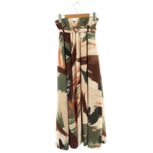 FRAY I.D ペインティングプリントスカート フレアスカート ロング 1 ベージュ マルチカラー /DF OS