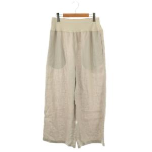 25SS ウエストリブリネンパンツ ワイド イージー 1 ライトグレー /DO OS