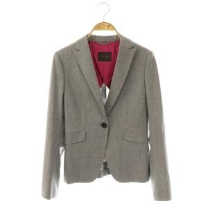 背抜き テーラードジャケット シングル 38 グレー /DF OS