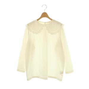 スカラップカラーロンTee Tシャツ カットソー 長袖 F ホワイト /DF OS