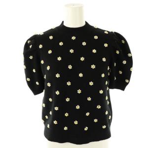 デイジービーズニット セーター 半袖 S ブラック /DF OS