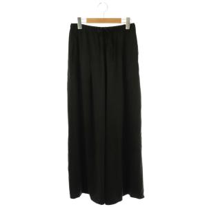 モーラワイドパンツ シルク F ブラック /DO OS