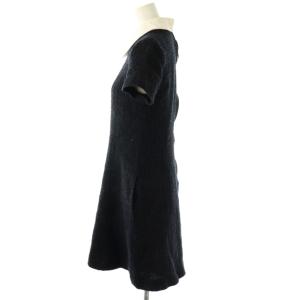 FOXEY ジェシカツイードワンピース 38 ネイビー オフホワイト 41449