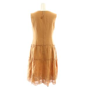 FOXEY BOUTIQUE ドレス ガーデニア ワンピース 40 オレンジブラウン