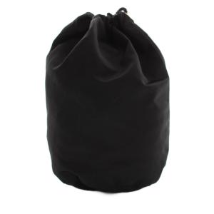 MUVEIL ねこ巾着バッグ ナイロン 黒 ブラック /SS OS SH