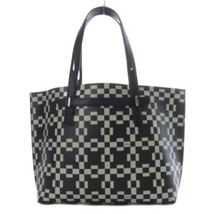 giove トートバッグ ショルダーバッグ レザー ブラック ホワイト /YO2 SH