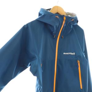 mont-bell レインダンサージャケット GORE-TEX ジップアップ フード M ネイビー オレンジ /DO OS