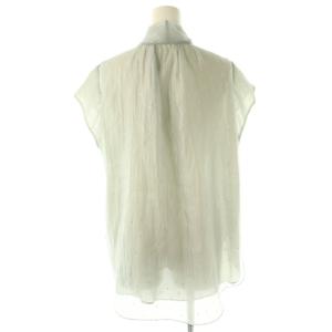 JUSGLITTY 24SS プチラメドット半袖ブラウス 2 グレー /ES OS