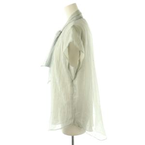 JUSGLITTY 24SS プチラメドット半袖ブラウス 2 グレー /ES OS