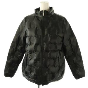 ロゴエンボスダウンジャケット アウター 40 ブラック /DO OS