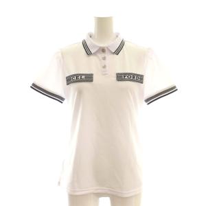 CELFORD Golf ロゴデザインポロシャツ ロゴジャガードゴムプリーツスカート セットアップ 36 白 ホワイト