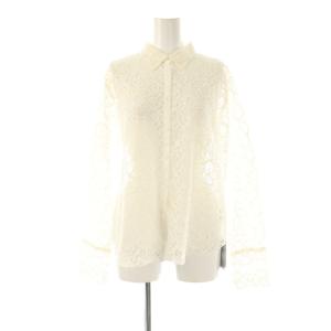 25SS ラッセルレースシャツ 長袖 F アイボリー /DO OS