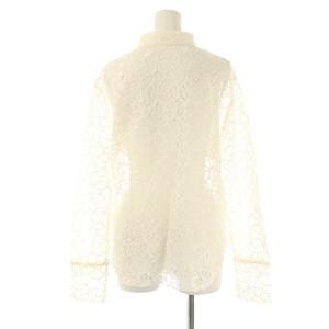 IENA 25SS ラッセルレースシャツ 長袖 F アイボリー /DO OS