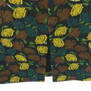 TOMORROWLAND collection カットフラワージャカード タイトスカート 36 ネイビー マルチカラー /ES OS