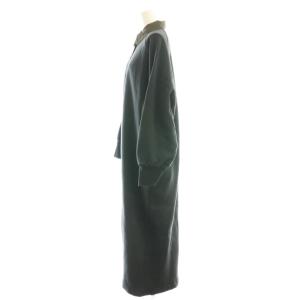 JOURNAL STANDARD LUXE 24AW 30ウラケポロワンピース スウェットワンピース ロング ダークグレー /DF OS