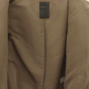 NOBLE ダウンコート アウター ジップアップ 38 モカブラウン /CX OS