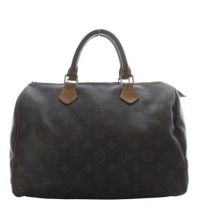 LOUIS VUITTON モノグラム スピーディ30 ハンドバッグ ブラウン M41526