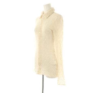 CLANE 25SS LADY LACE SHIRT シャツ 長袖 1 アイボリー /DF OS